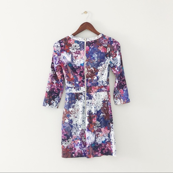 H&M • Floral Print Satin Dress - Picture 2 of 8